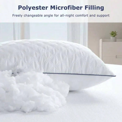 BedStory 2 Pack Luxury Neck Support Pillows - Soft, Hotel Quality Size, Comfort Gifting