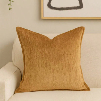 Homey COZY Velvet Throw Pillow - Luxe Mocha Shine with a Soft, Glimmering