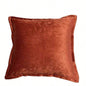 Homey COZY Velvet Throw Pillow - Copper Elegance with Soft Luster and Modern Warmth