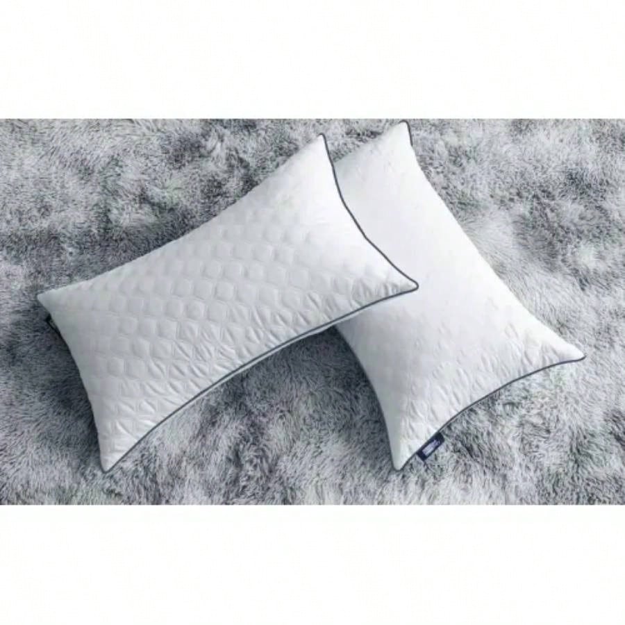 BedStory 2 Pack Luxury Neck Support Pillows - Soft, Hotel Quality Size, Comfort Gifting