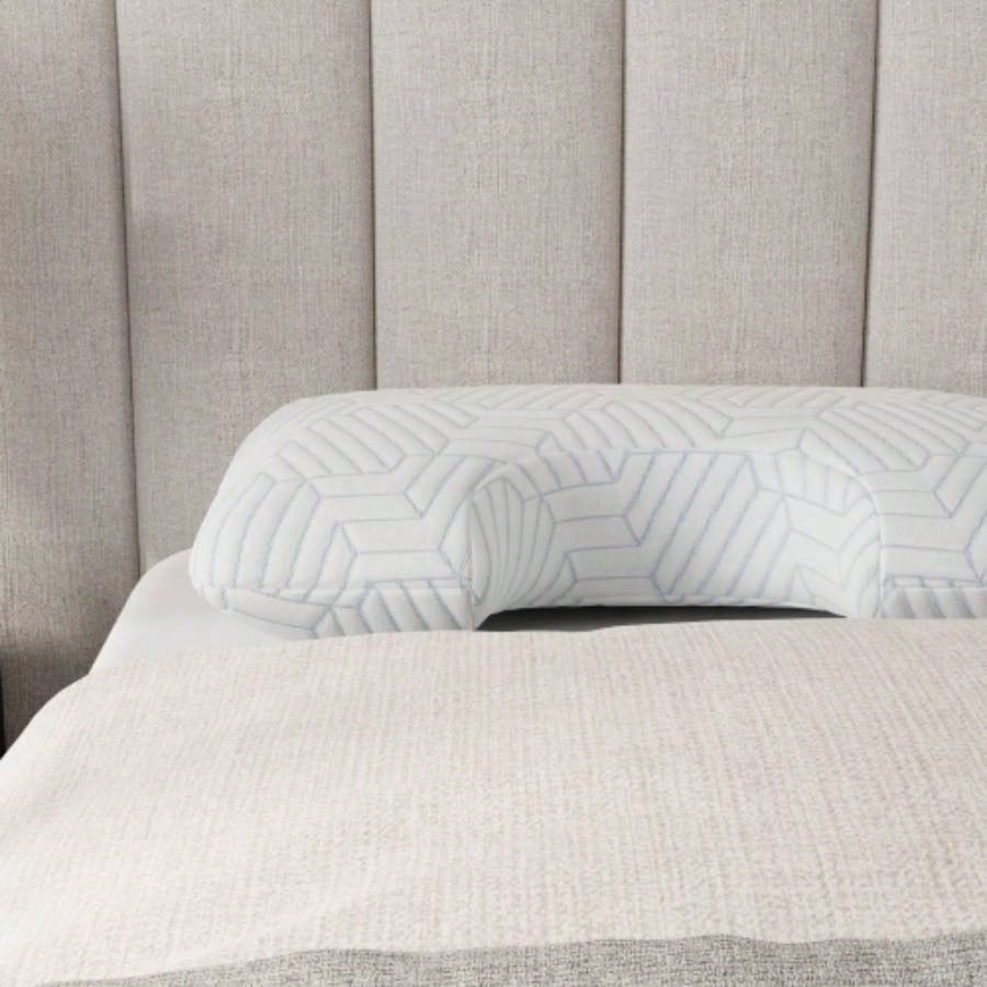 Bella Frost Curve Pillow with Phase Change Cooling Cover