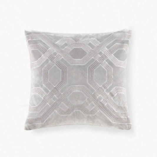 Square Decor Pillow Silver 18x18