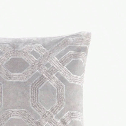 Square Decor Pillow Silver 18x18