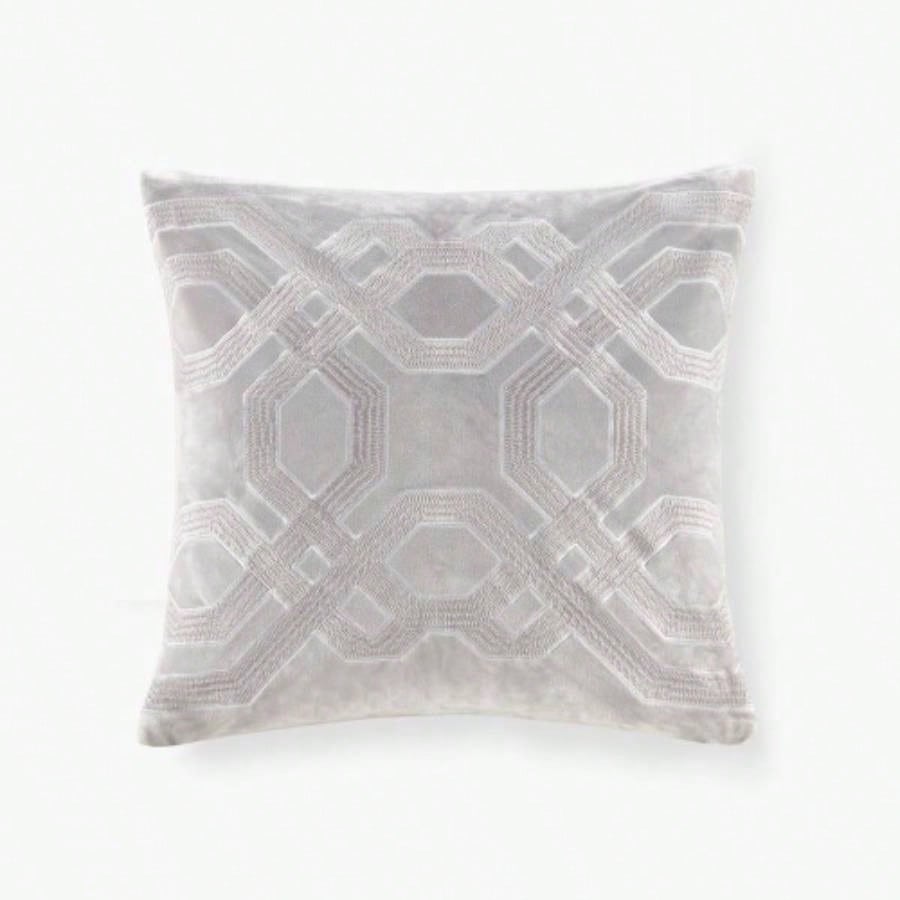 Square Decor Pillow Silver 18x18