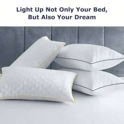 2 Pack Luxury Neck Support Pillows - Soft, Hypoallergenic, All - Season Comfort Size, Home