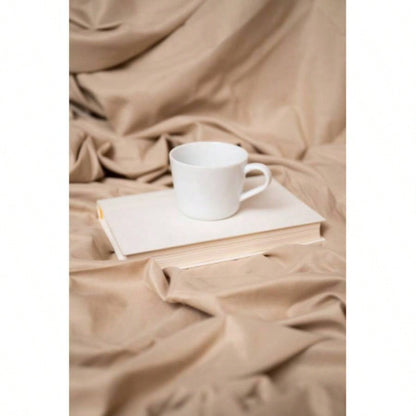 Omne Sleep 4 - Piece Khaki Microplush and Flex Hypoallergenic Sheet Set
