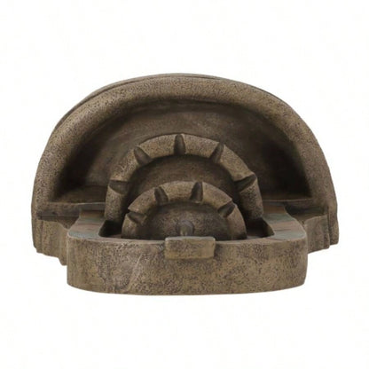 29 High BAGWELL FOUNTAIN Outdoor Weather Resistant Floor Fountain, Stone Gray