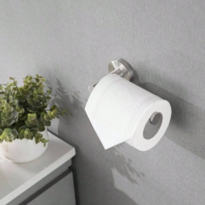 4 - Pack Bathroom Set Brushed Nickel 22. Towel Bar Racks, Toilet Paper Holder, Ring, Hook, Accessories, Hardware, Fixtures