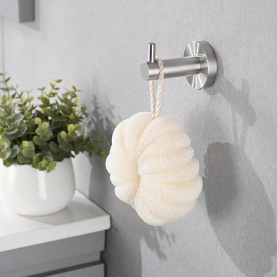 4 - Pack Bathroom Set Brushed Nickel 22. Towel Bar Racks, Toilet Paper Holder, Ring, Hook, Accessories, Hardware, Fixtures