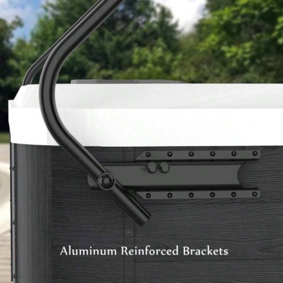 Hot Tub Cover Lift, Universal Spa Cover Lifts Side Mounted Cover Lifter with Adjustable Height Aluminum Reinforced Brackets Spa Cover Lever Lift Fits Most Spas Hot Tubs