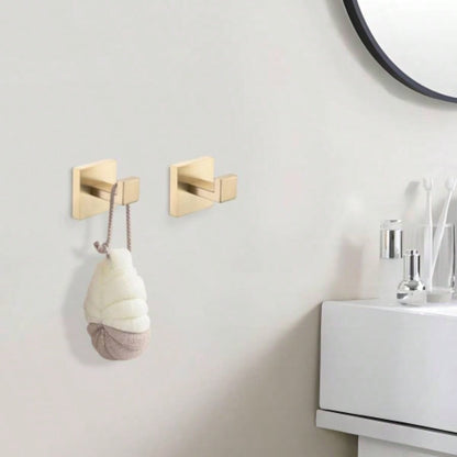 5 - Piece SUS304 Bathroom Set: Towel Bar+ Ring+ Hooks+ TP Holder, Brushed