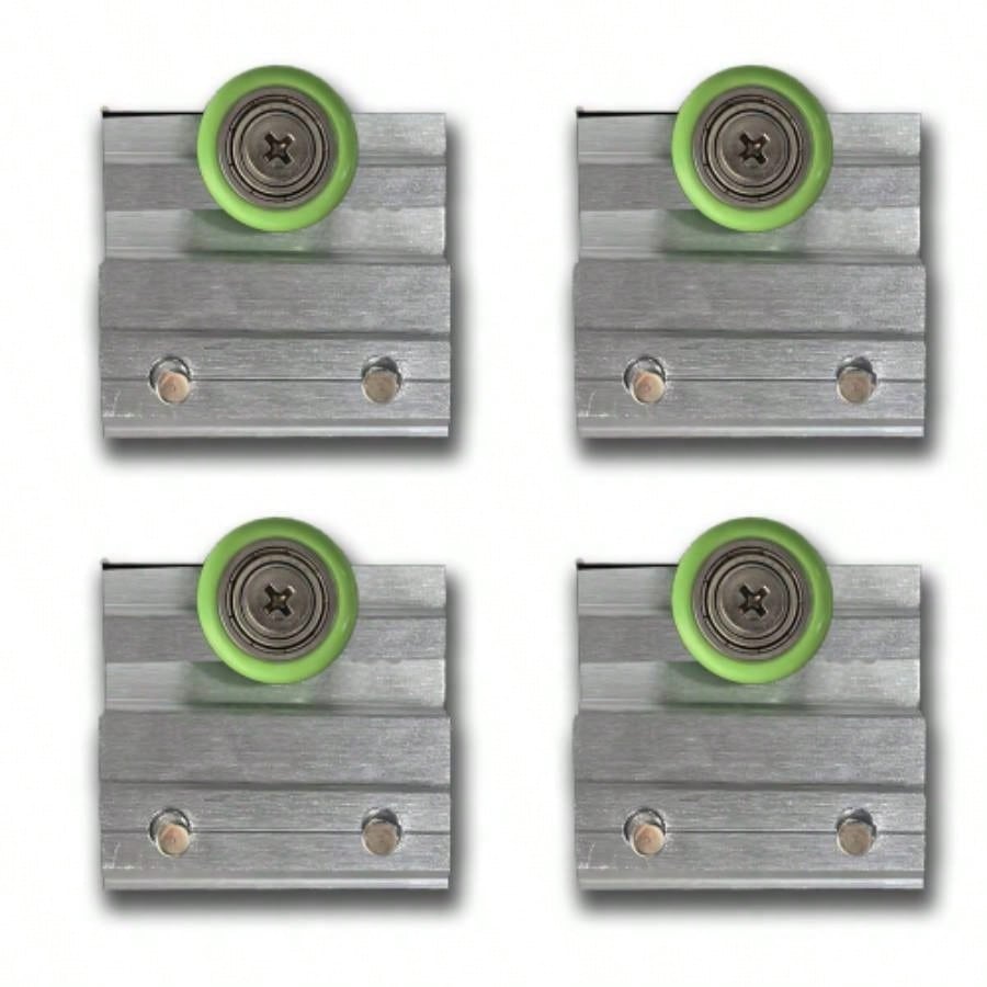 Shower Door Rollers Parts Only, 4 Pcs/Pack, Brushed Nickel 24D03PBNGJ