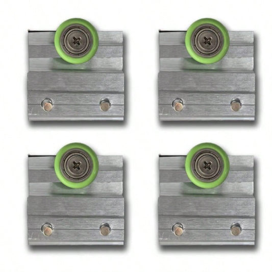 Shower Door Rollers Parts Only, 4 Pcs/Pack, Brushed Nickel 24D03PBNGJ