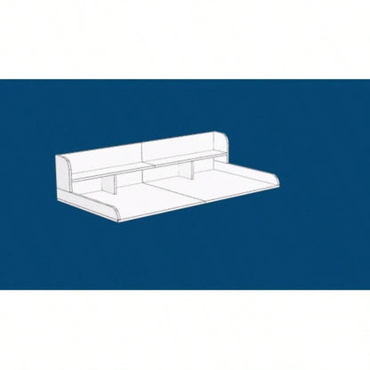 Washer Dryer Countertop with Non - slip Pads, Laundry Wood Shelf Topper with, 54 Widthx 27.5 Depth Double Layer Organizer Washer and Dryer Laundry Hamper Counter Storage STRIPE