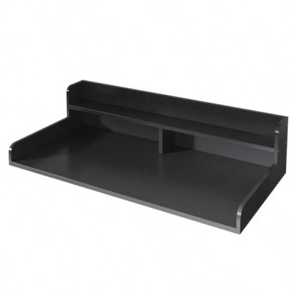 2 - Tier Washer and Dryer Countertop with 2.75 H Guard, 54x 27.5 D Laundry Countertop Cover, Large Space Laundry Topper Folding Clothes Over Washer and Dryer, Black