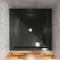 Goodyo 36x36 Shower Base 3.5 Height Anti - slip Acrylic Center Drain Single Threshold Shower Basin in Black