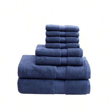 Cotton 8 Piece Antimicrobial Towel Set