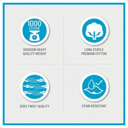 1000gsm Cotton 6 Piece Towel Set