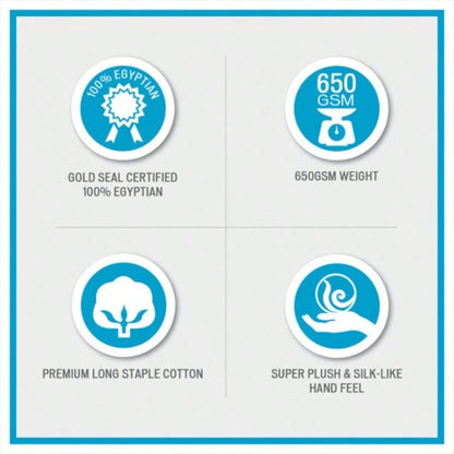 Egyptian Cotton 6 Piece Towel Set