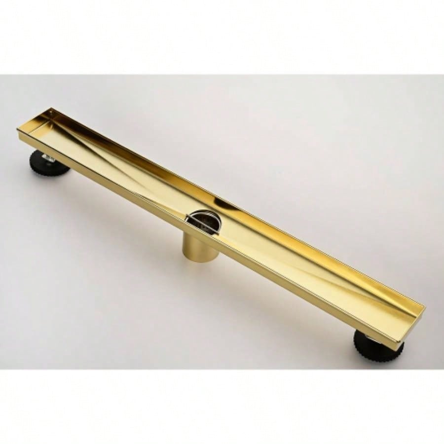 24 Inches Linear Shower Drain, Included Hair Strainer and Leveling Feet