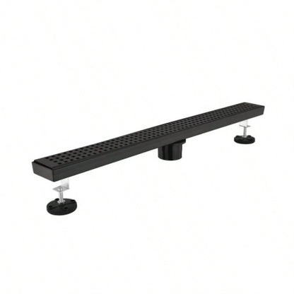28 Inches Linear Shower Drain, Included Hair Strainer and Leveling Feet