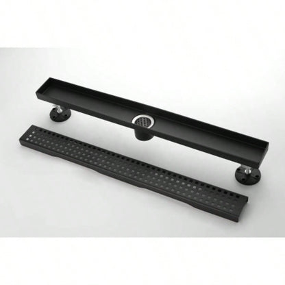 28 Inches Linear Shower Drain, Included Hair Strainer and Leveling Feet
