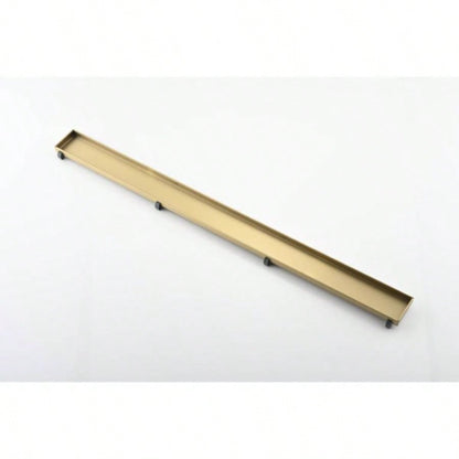 24 Inches Linear Shower Drain, Included Hair Strainer and Leveling Feet