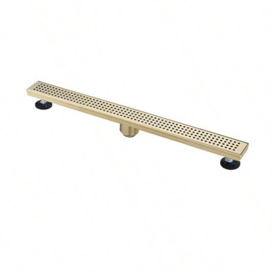 30 Inches Linear Shower Drain, Included Hair Strainer and Leveling Feet