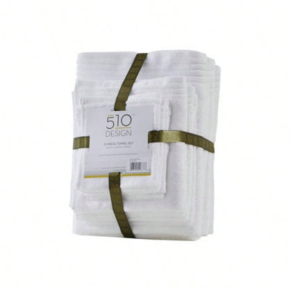 Cotton Quick Dry 12 Piece Bath Towel Set