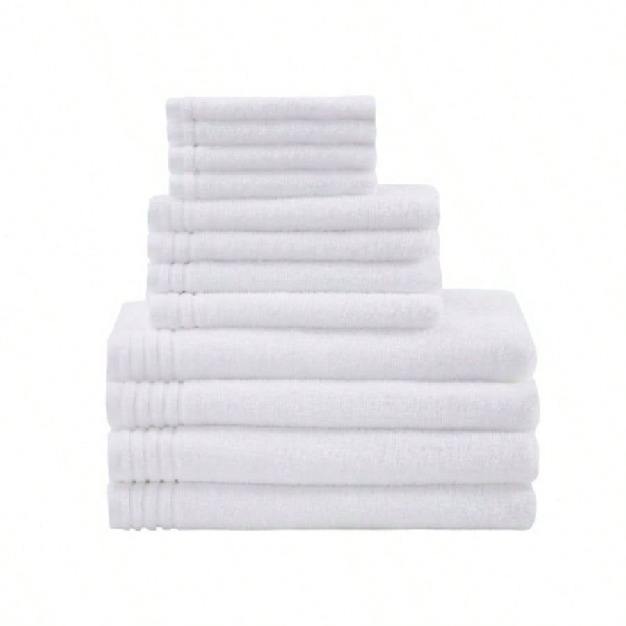 Cotton Quick Dry 12 Piece Bath Towel Set
