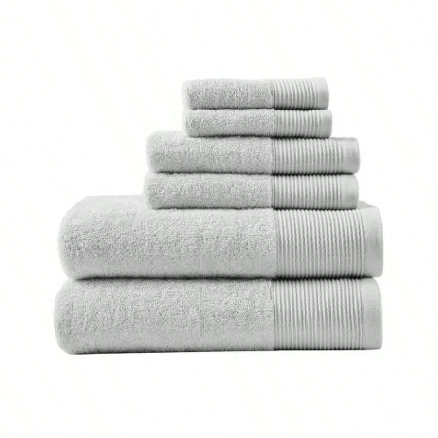 Cotton Blend Antimicrobial 6 Piece Towel Set