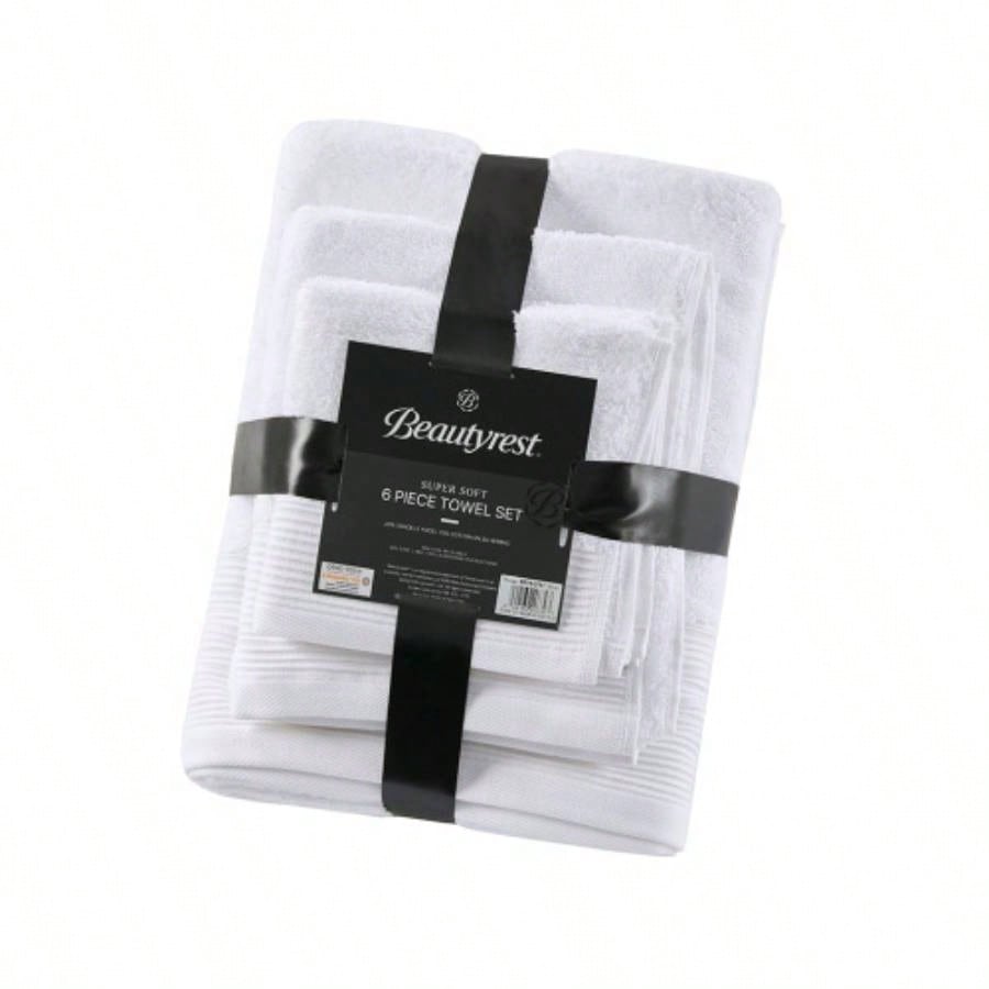 Cotton Blend Antimicrobial 6 Piece Towel Set