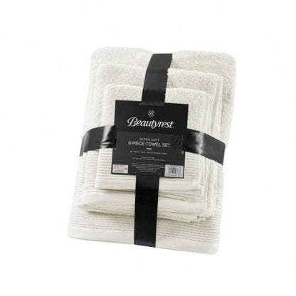 Cotton Blend Antimicrobial 6 Piece Towel Set