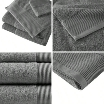 Cotton Blend Antimicrobial 6 Piece Towel Set
