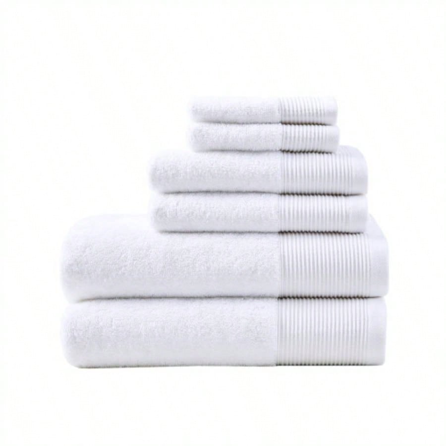 Cotton Blend Antimicrobial 6 Piece Towel Set