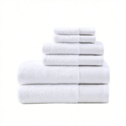 Cotton Blend Antimicrobial 6 Piece Towel Set