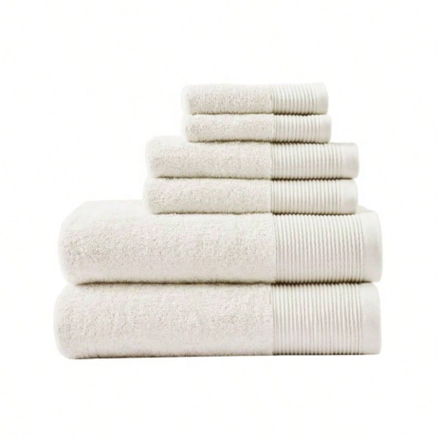 Cotton Blend Antimicrobial 6 Piece Towel Set