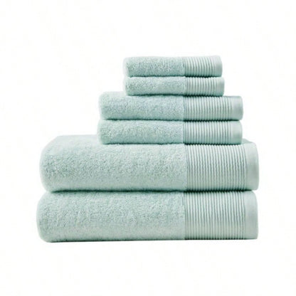 Cotton Blend Antimicrobial 6 Piece Towel Set