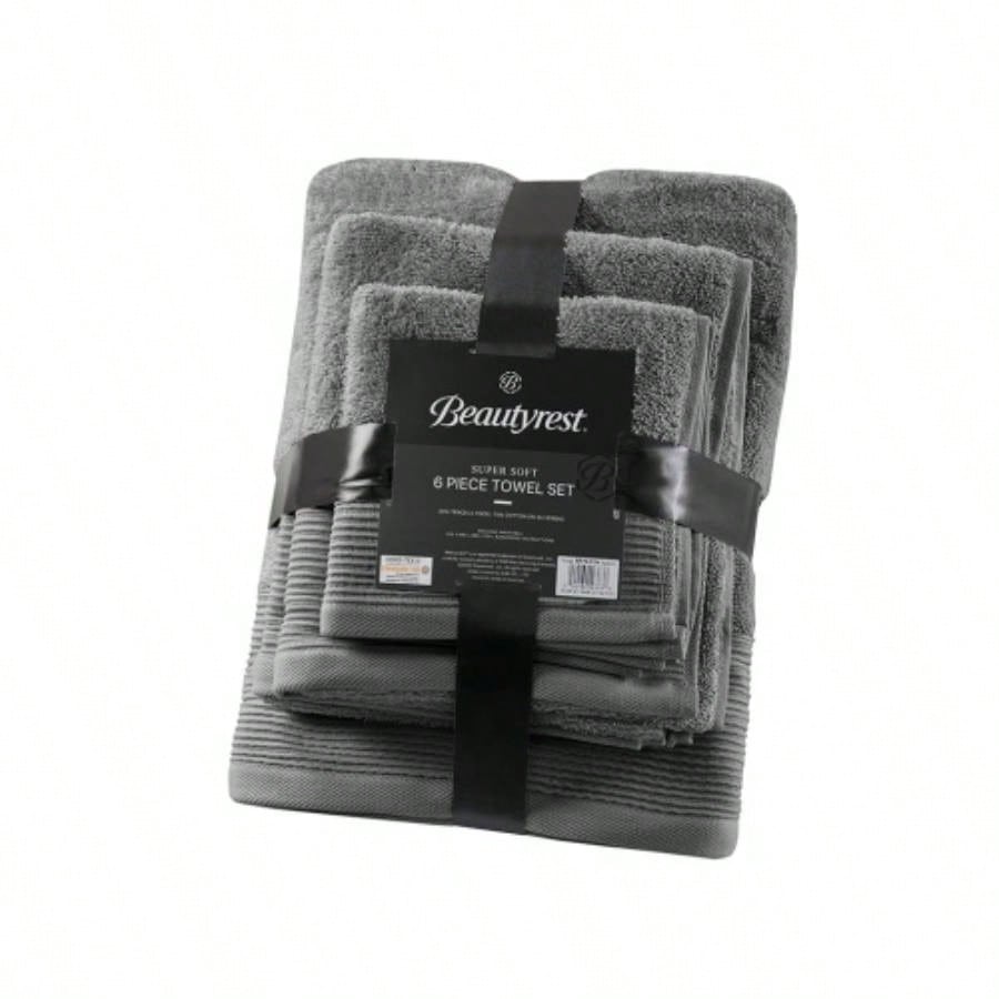 Cotton Blend Antimicrobial 6 Piece Towel Set