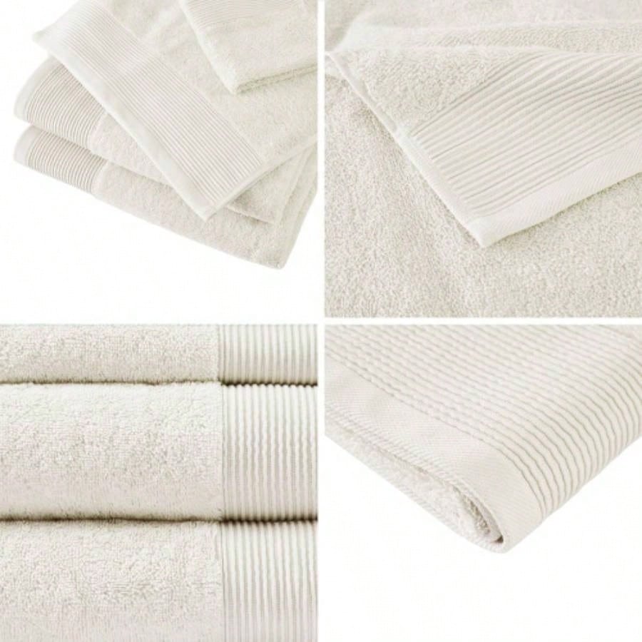 Cotton Blend Antimicrobial 6 Piece Towel Set