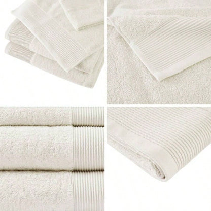 Cotton Blend Antimicrobial 6 Piece Towel Set