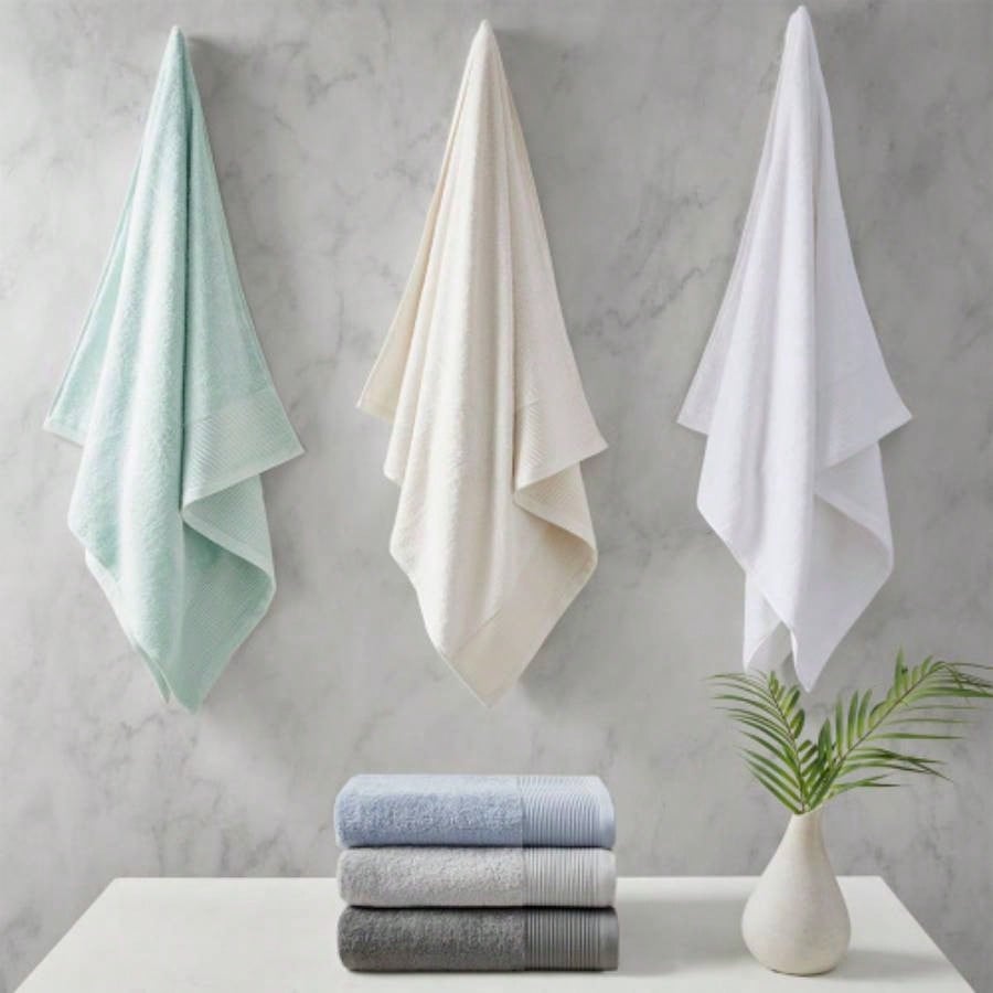 Cotton Blend Antimicrobial 6 Piece Towel Set