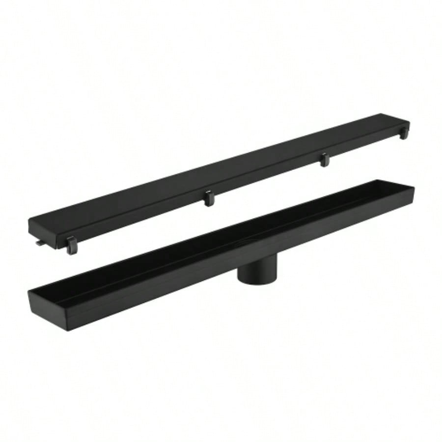 28 Inches Linear Shower Drain, Included Hair Strainer and Leveling Feet