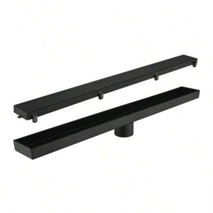 28 Inches Linear Shower Drain, Included Hair Strainer and Leveling Feet