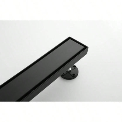 28 Inches Linear Shower Drain, Included Hair Strainer and Leveling Feet