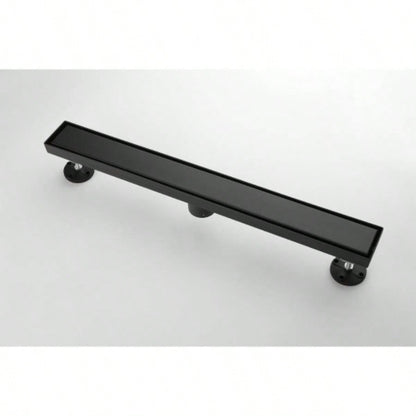 28 Inches Linear Shower Drain, Included Hair Strainer and Leveling Feet