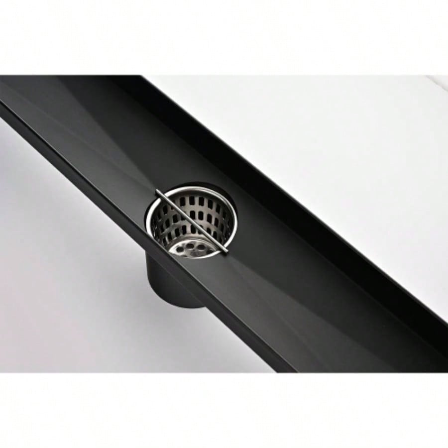 24 Inches Linear Shower Drain, Included Hair Strainer and Leveling Feet