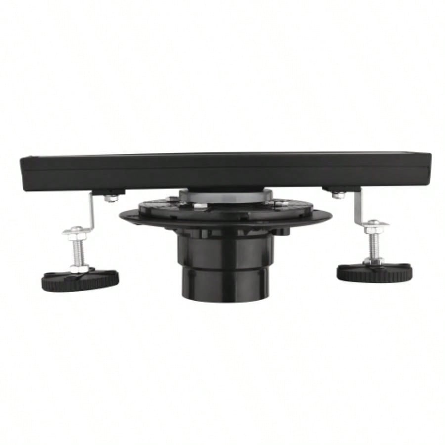 12 Inches Linear Shower Drain with Removable Cover, 304 Stainless Shower Drain Included Hair Strainer and Leveling Feet, Flange