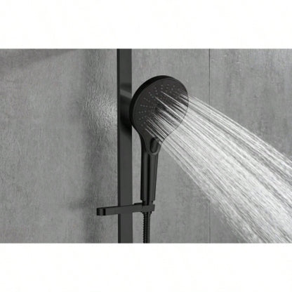 Handheld Shower with 28 - Inch Slide Bar and 59 - Inch Hose