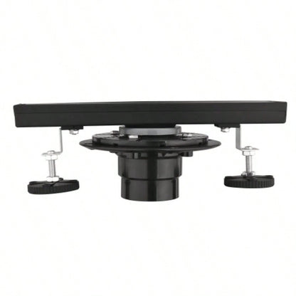 12 Inches Linear Shower Drain with Removable Cover, 304 Stainless Shower Drain Included Hair Strainer and Leveling Feet, Flange